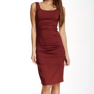 Papillon Gather Sleeveless Pencil Dress XL- NWT